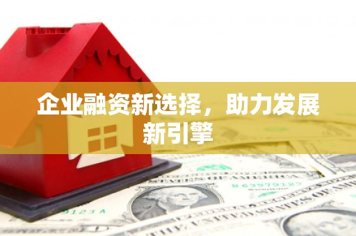 化州企业融资新选择，助力发展新引擎