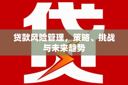 化州贷款风险管理，策略、挑战与未来趋势