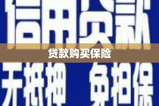 化州贷款购买保险