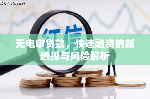 化州无电审贷款，快速融资的新选择与风险解析