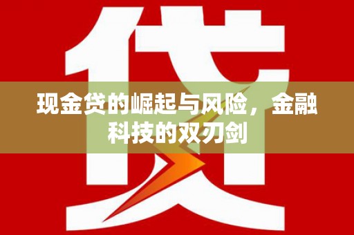 化州现金贷的崛起与风险，金融科技的双刃剑