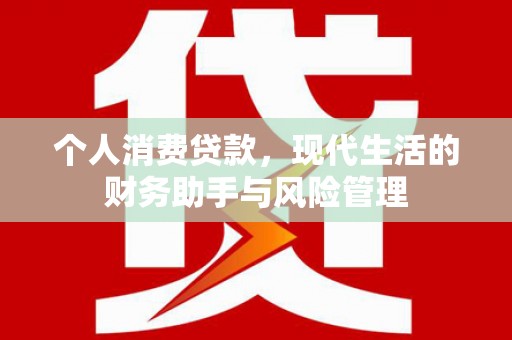 化州个人消费贷款，现代生活的财务助手与风险管理