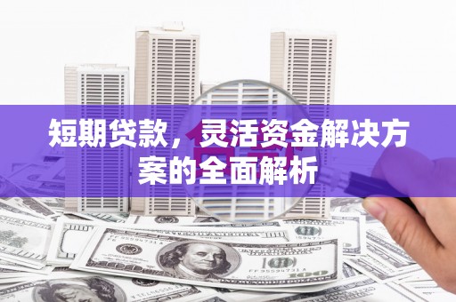 化州短期贷款，灵活资金解决方案的全面解析