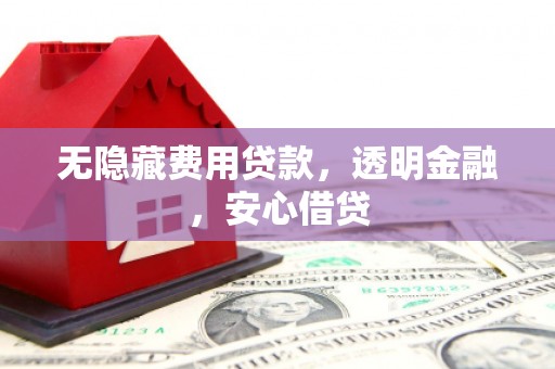 化州无隐藏费用贷款，透明金融，安心借贷