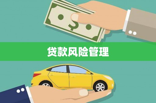 化州贷款风险管理