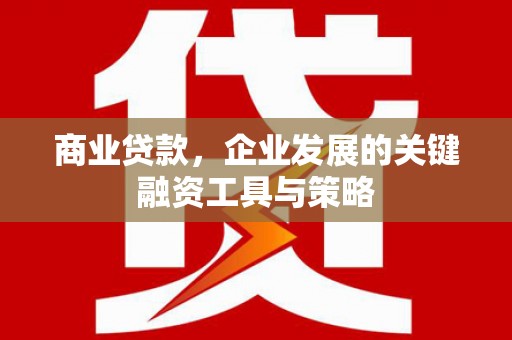 化州商业贷款，企业发展的关键融资工具与策略