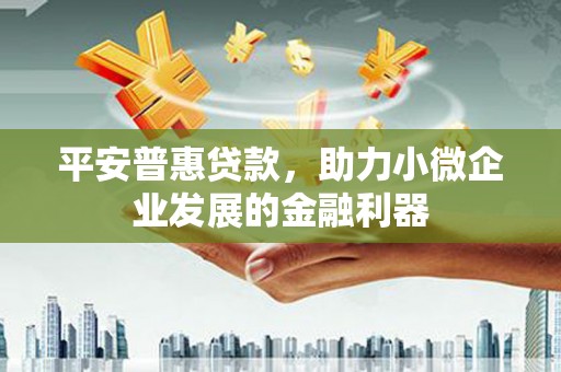 化州平安普惠贷款，助力小微企业发展的金融利器