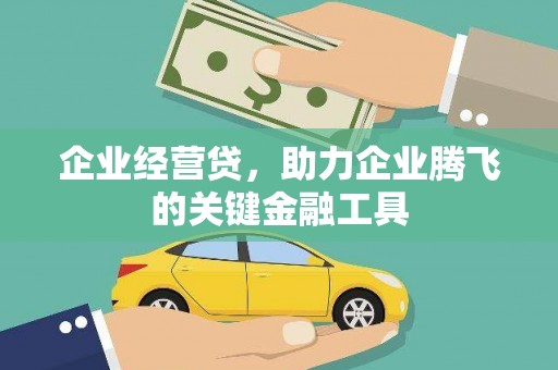 化州企业经营贷，助力企业腾飞的关键金融工具