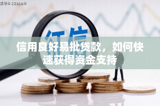 化州信用良好易批贷款，如何快速获得资金支持