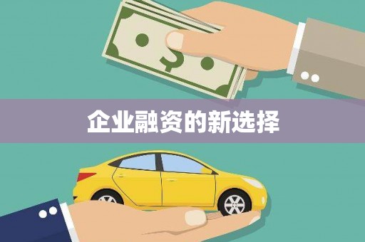 化州企业融资的新选择