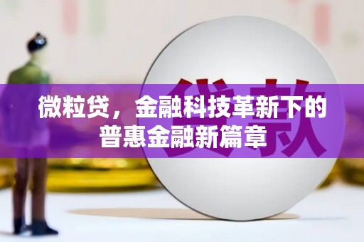 化州微粒贷，金融科技革新下的普惠金融新篇章
