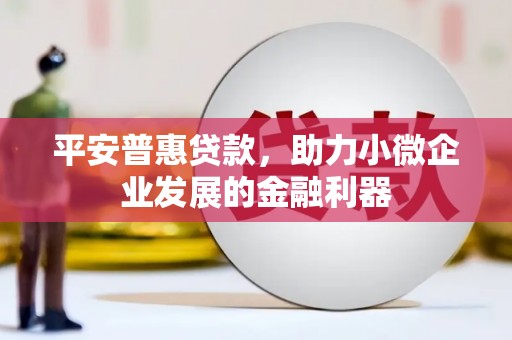 化州平安普惠贷款，助力小微企业发展的金融利器