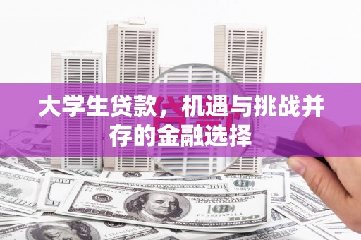 化州大学生贷款，机遇与挑战并存的金融选择