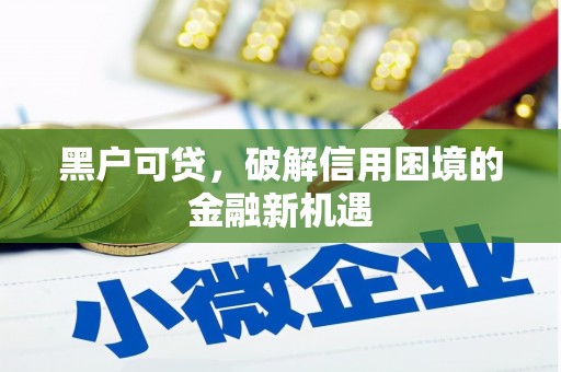 化州黑户可贷，破解信用困境的金融新机遇