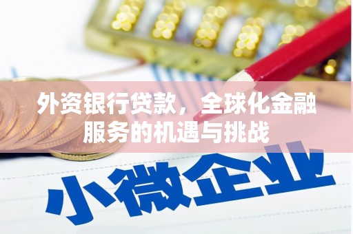 化州外资银行贷款，全球化金融服务的机遇与挑战