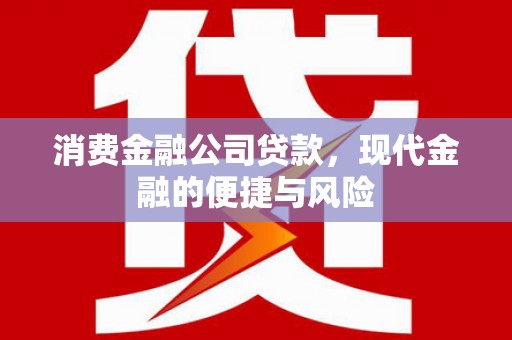 化州消费金融公司贷款，现代金融的便捷与风险