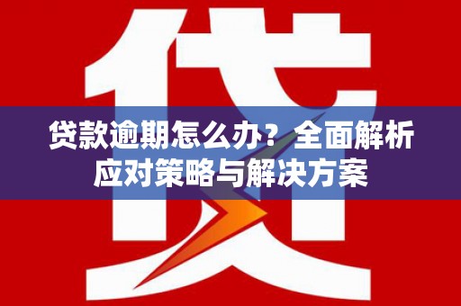 化州贷款逾期怎么办？全面解析应对策略与解决方案