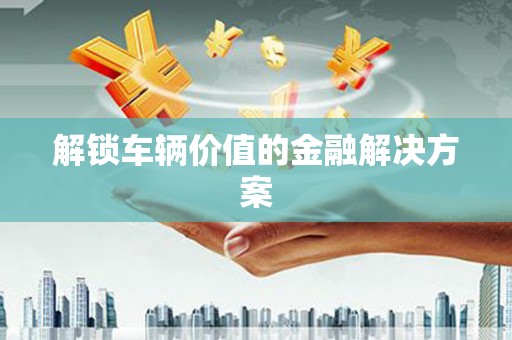 化州解锁车辆价值的金融解决方案