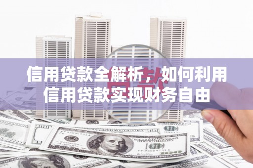 化州信用贷款全解析，如何利用信用贷款实现财务自由